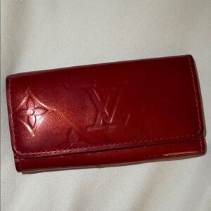 Louis Vuitton Shiny Red Key Holder